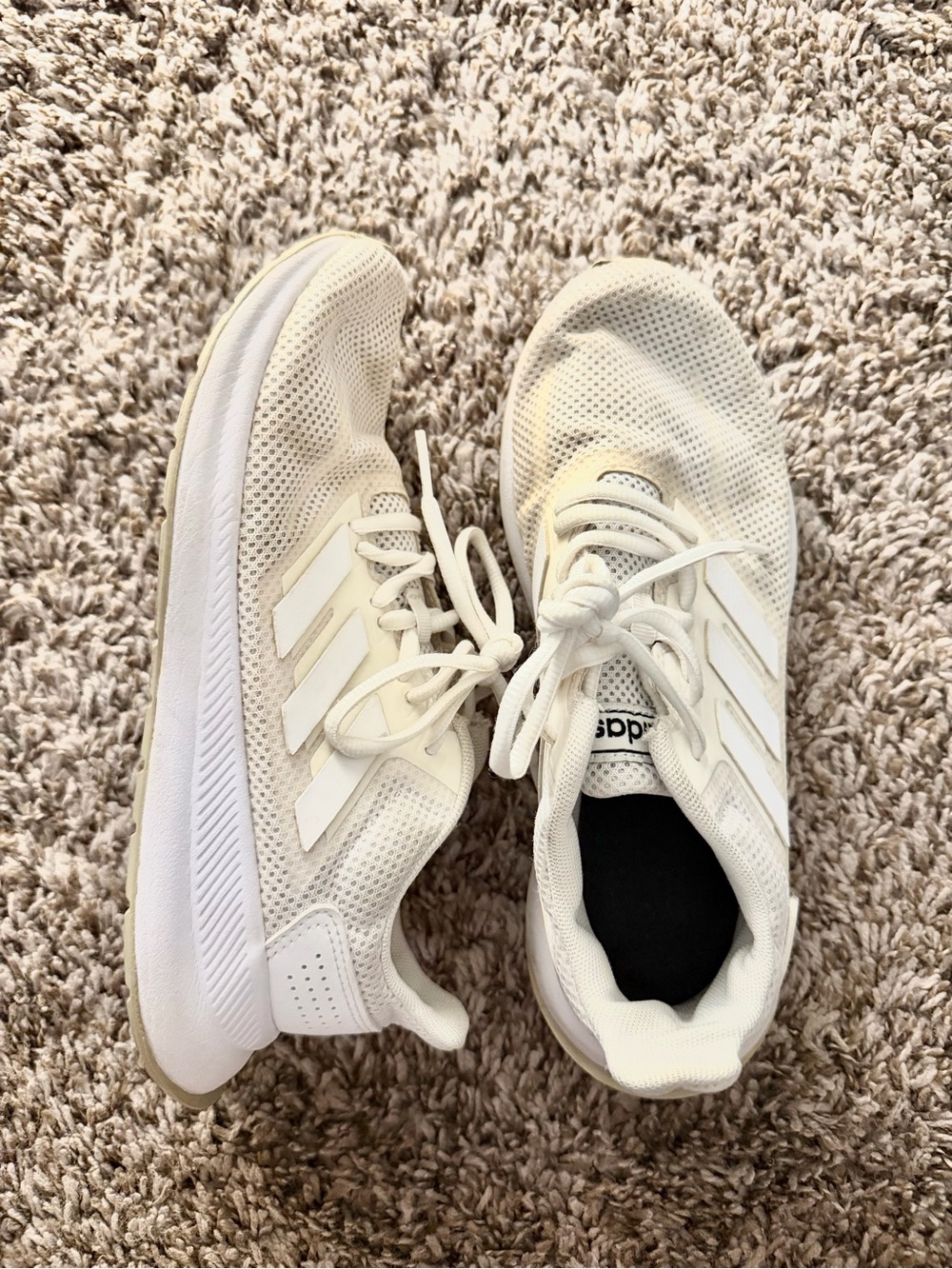 adidas Women's Cream/White Athletic Running Shoes